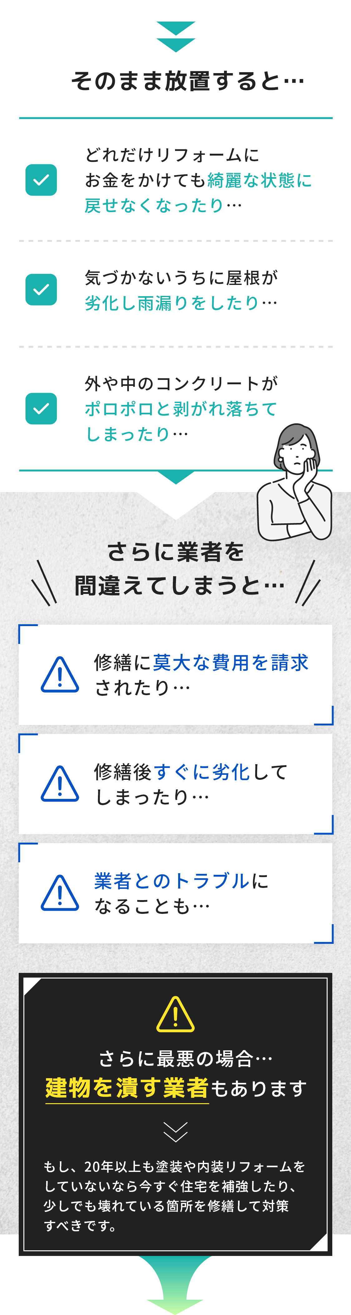 そのまま放置すると…